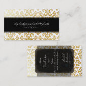 Carte De Visite PixDezines Haute Coutour Damask/do-it-yourself arr (Devant / Derrière)