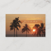 Carte De Visite PixDezines Hawaiian Beach Sunset (Dos)