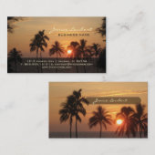 Carte De Visite PixDezines Hawaiian Beach Sunset (Devant / Derrière)