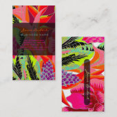 Carte De Visite PixDezines Hawaiian Jungle 3 - arrière - plan pers (Devant / Derrière)