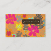 Carte De Visite PixDezines Hawaiian Jungle/Couleur Arrière - plan  (Dos)
