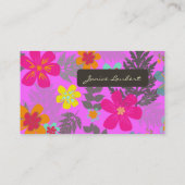 Carte De Visite PixDezines Hawaiian Jungle/Couleur Arrière - plan  (Dos)