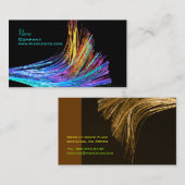 Carte De Visite PixDezines Hi Tech / Fiber Optic / Cuivre (Devant / Derrière)