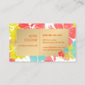Carte De Visite PixDezines Hibiscus/Gold Specks/do-it-yourself Arr (Dos)