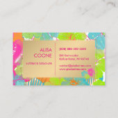 Carte De Visite PixDezines hibiscus/rainforest/arrière - plan (Dos)