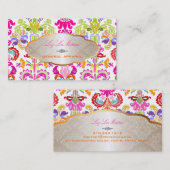 Carte De Visite PixDezines isabella damask/multi-color (Devant / Derrière)