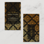 Carte De Visite PixDezines Joséphine Damask/DO-IT-YOURSELF couleur (Devant / Derrière)