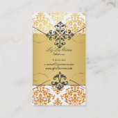 Carte De Visite PixDezines Joséphine Damask/do-it-yourself couleur (Dos)