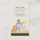 Carte De Visite PixDezines Jungle of Fun Daycare (Dos)