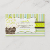 Carte De Visite PixDezines kelylime cupcake+bandes (Dos)