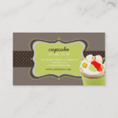 Carte De Visite PixDezines Keylime cupcake/pâtisserie (Dos)