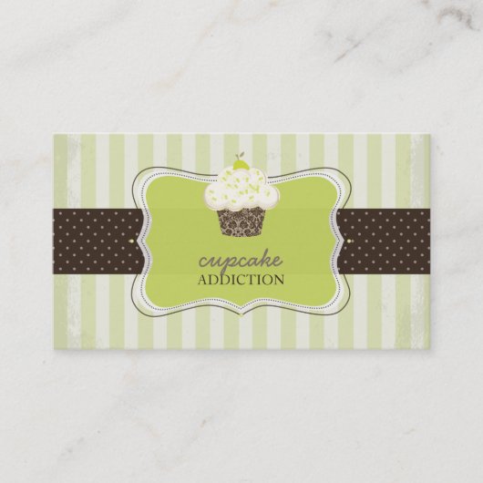 Carte De Visite PixDezines Keylime cupcake/pâtisserie (Devant)