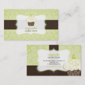 Carte De Visite PixDezines Keylime cupcake/pâtisserie (Devant / Derrière)