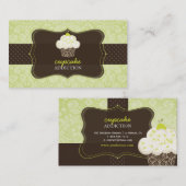 Carte De Visite PixDezines Keylime Sponge cupcake/pâtisserie (Devant / Derrière)