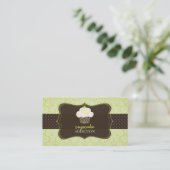 Carte De Visite PixDezines Keylime Sponge cupcake/pâtisserie (Debout devant)