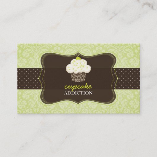 Carte De Visite PixDezines Keylime Sponge cupcake/pâtisserie (Devant)