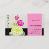 Carte De Visite PixDezines Keylime Sponge Gâteau/pâtisserie (Dos)