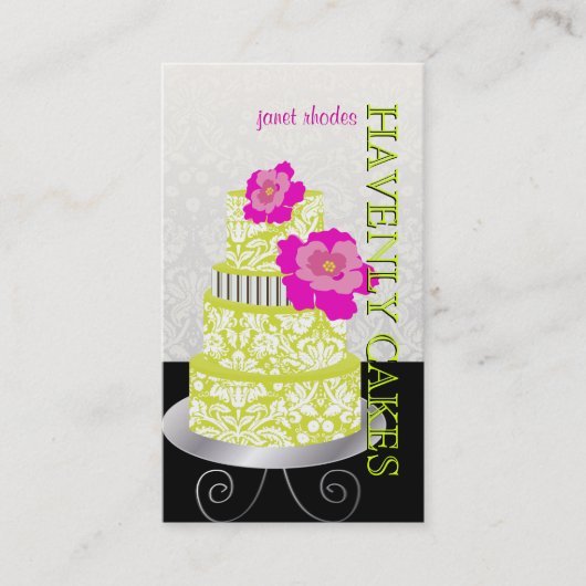 Carte De Visite PixDezines Keylime Sponge Gâteau/pâtisserie (Devant)