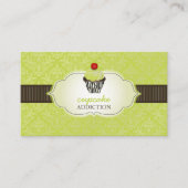 Carte De Visite PixDezines keylime swils cupcake/pinstripes/DO-IT- (Devant)