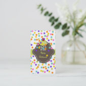 Carte De Visite PixDezines keylime tourbillonne cupcake+arroses (Debout devant)