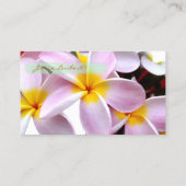 Carte De Visite PixDezines KONA PINK PLUMERIAS (Dos)