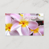 Carte De Visite PixDezines KONA PINK PLUMERIAS (Dos)