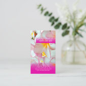 Carte De Visite PixDezines KONA PINK PLUMERIAS (Debout devant)