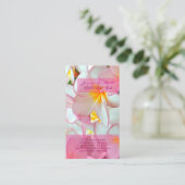 Carte De Visite PixDezines KONA PINK PLUMERIAS (Debout devant)