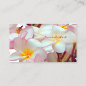 Carte De Visite PixDezines KONA PINK PLUMERIAS (Dos)