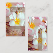 Carte De Visite PixDezines kona plumeria rose (Devant / Derrière)