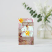Carte De Visite PixDezines kona plumeria rose (Debout devant)