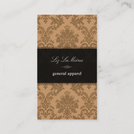 Carte De Visite PixDezines la paloma Damask/do-it-yourself arrière (Devant)