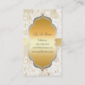 Carte De Visite PixDezines LACE/PARCHEMENT BLANC VINTAGE (Dos)