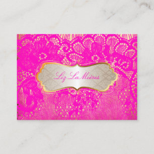 Carte De Visite PixDezines LACE ROSE CHAUDE