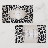 Carte De Visite PixDezines léopard/champagne (Devant / Derrière)