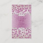 Carte De Visite PixDezines léopard rose/champagne (Dos)