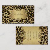 Carte De Visite PixDezines léopard Vintage (Devant / Derrière)