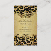 Carte De Visite PixDezines léopard Vintage (Dos)