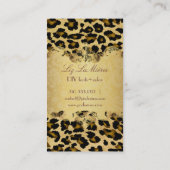 Carte De Visite PixDezines léopard Vintage (Dos)