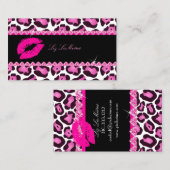 Carte De Visite PixDezines lèvres chaudes+jaguar sassy (Devant / Derrière)