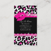 Carte De Visite PixDezines lèvres chaudes+léopard sassy (Dos)