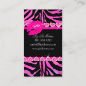 Carte De Visite PixDezines lèvres chaudes+zèbre sassy (Dos)