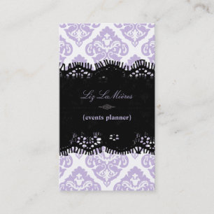 Carte De Visite PixDezines Lilac Olivia Damask/do-it-yourself arri