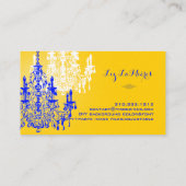 Carte De Visite PixDezines lustre bleu cobalt/do-it-yourself coule (Dos)