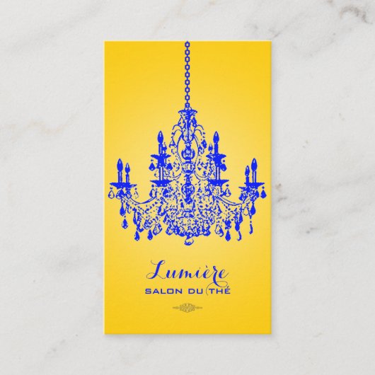 Carte De Visite PixDezines lustre bleu cobalt/do-it-yourself coule (Devant)