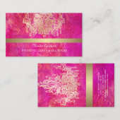 Carte De Visite PixDezines lustre cristal / aquarelle affecte (Devant / Derrière)