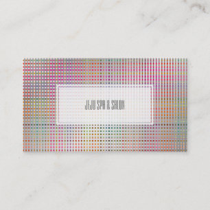 Carte De Visite PixDezines malibu plaid/faux argent