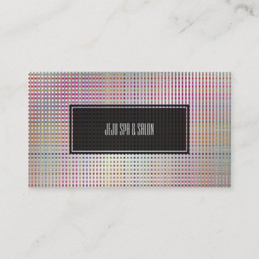 Carte De Visite PixDezines malibu plaid/faux argent (Devant)