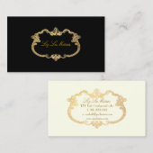 Carte De Visite PixDezines, manuscrits anciens/faux or/DO-IT-YOURS (Devant / Derrière)