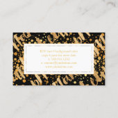 Carte De Visite PixDezines maquillage Artiste/Specks d'or Faux ébl (Dos)